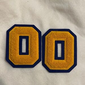 Yellow and Blue Varsity Patch Set 0